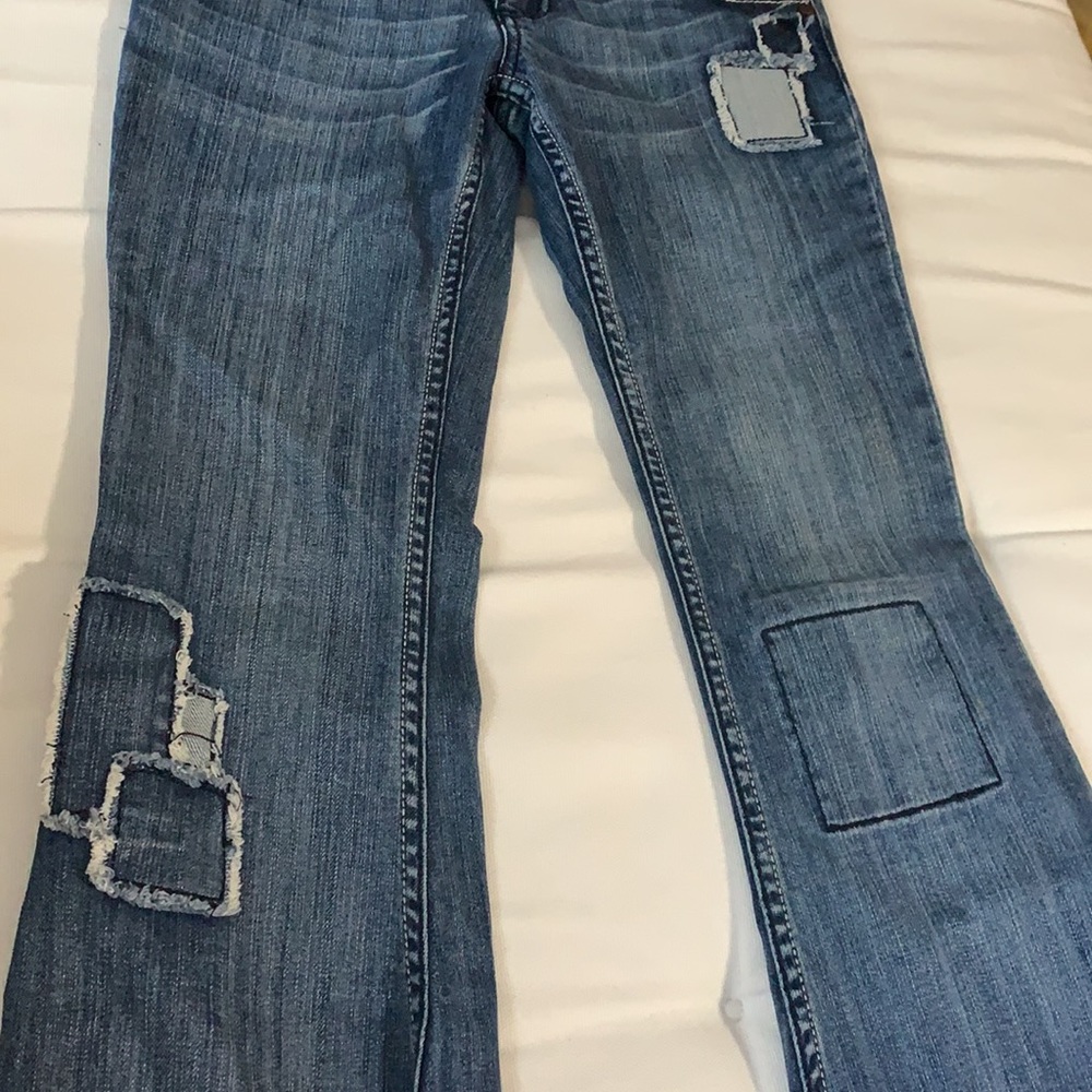 Flare Low Rise Jeans - Picture 2 of 4
